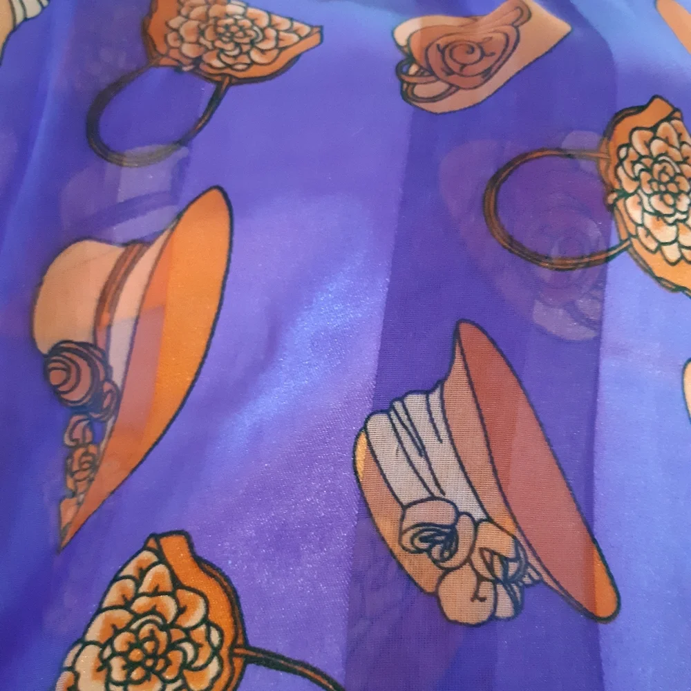 Bundle Of 3 Red Hat society Sheer Scarves Head Covers Fancy Ladies